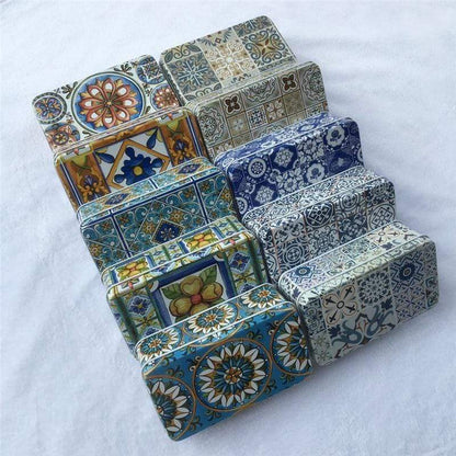 Vintage Geometrisk Design Organizer Box | Veska