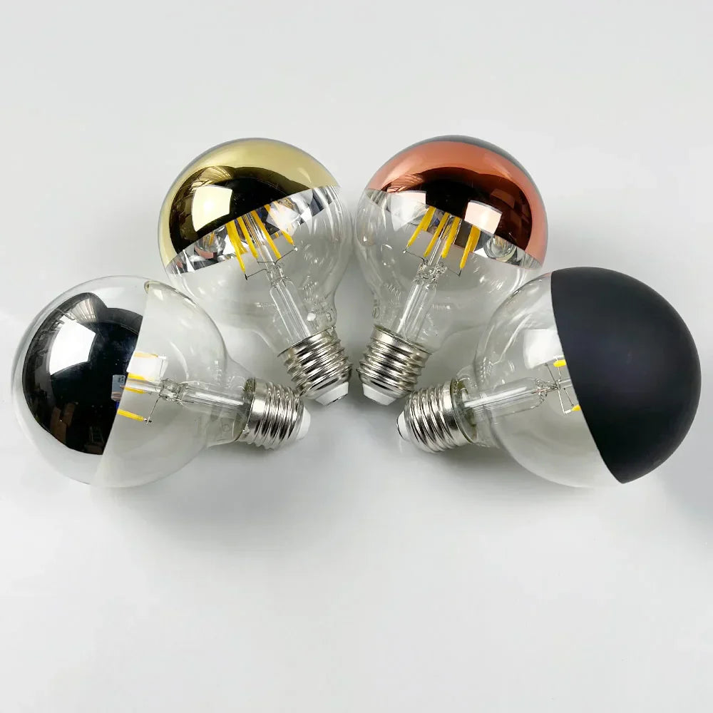 Vintage LED-lampa – Retro bordslampa med träbas | Veska