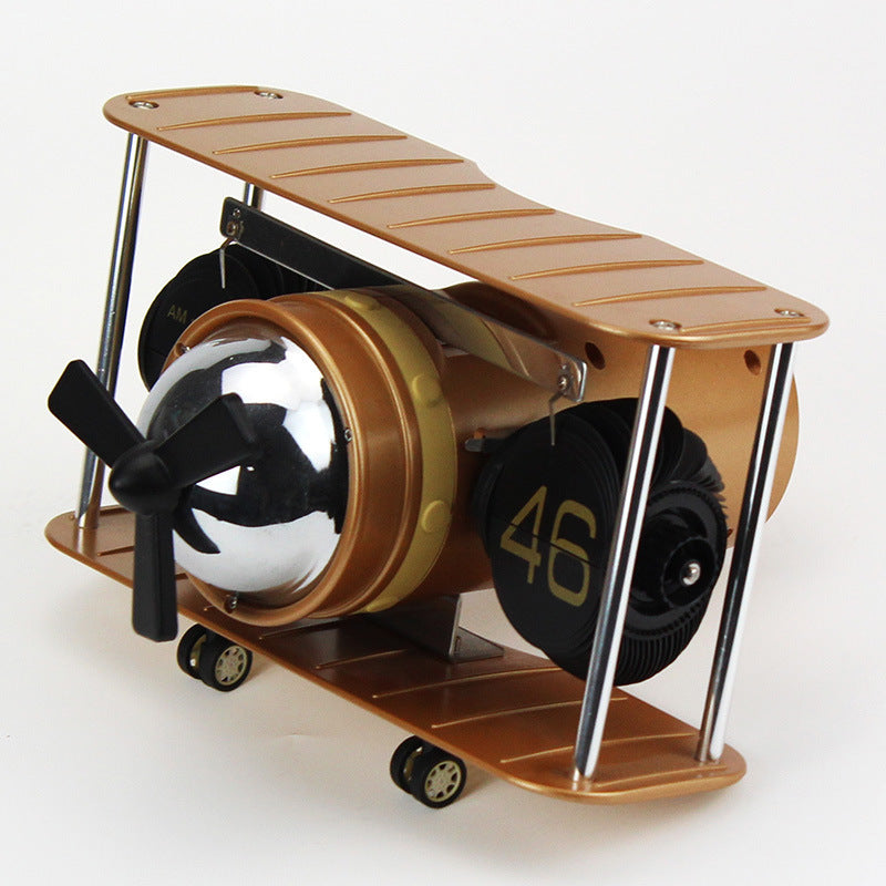 Vintage Model Aircraft Table Clock | Veska