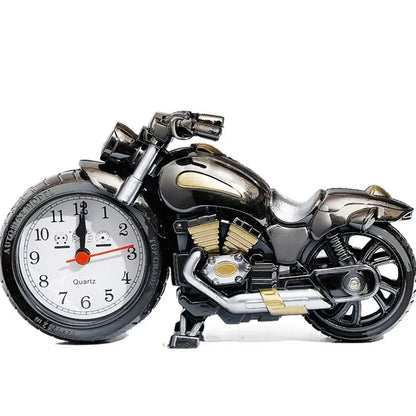 Vintage Motorcykel Sängbord Väckarklocka | Veska Svart-Guld