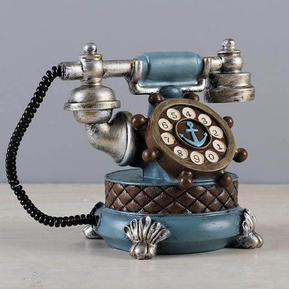 Vintage Retro Bok Telefon | Veska blå