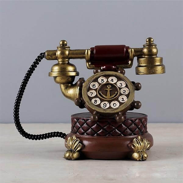 Vintage Retro Bok Telefon | Veska röd