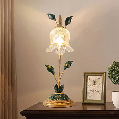 Vintage Rose Blomma Bordslampa | Veska