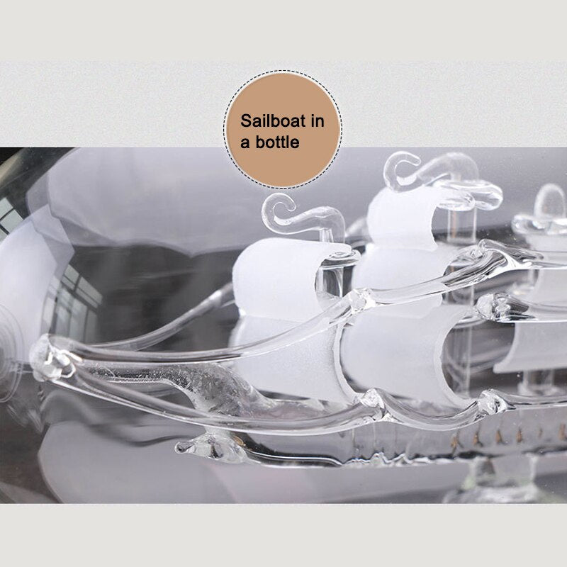 Vintage Ship in a Bottle Glass Boat Heminredning | Veska
