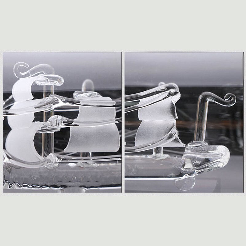 Vintage Ship in a Bottle Glass Boat Heminredning | Veska