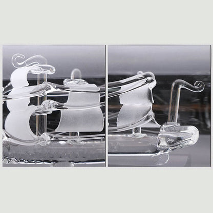 Vintage Ship in a Bottle Glass Boat Heminredning | Veska