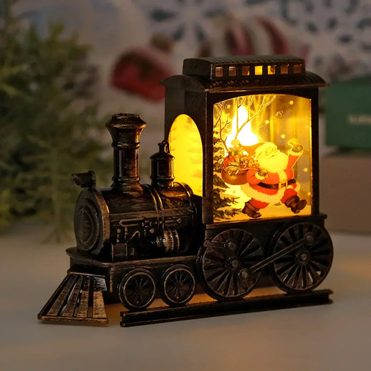 Vinter Express Tåg LED Nattlampan | Veska Jultomten