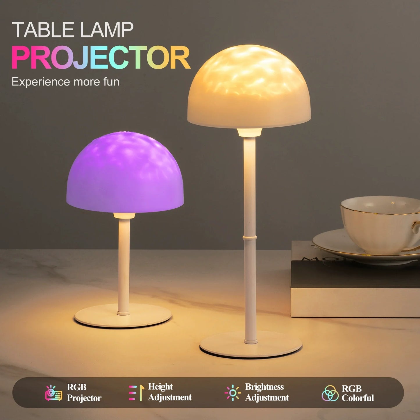 Viral Creative Dekorativ Sängbordslampa, LED Fjärrkontroll Atmosfär Nattljus | Veska