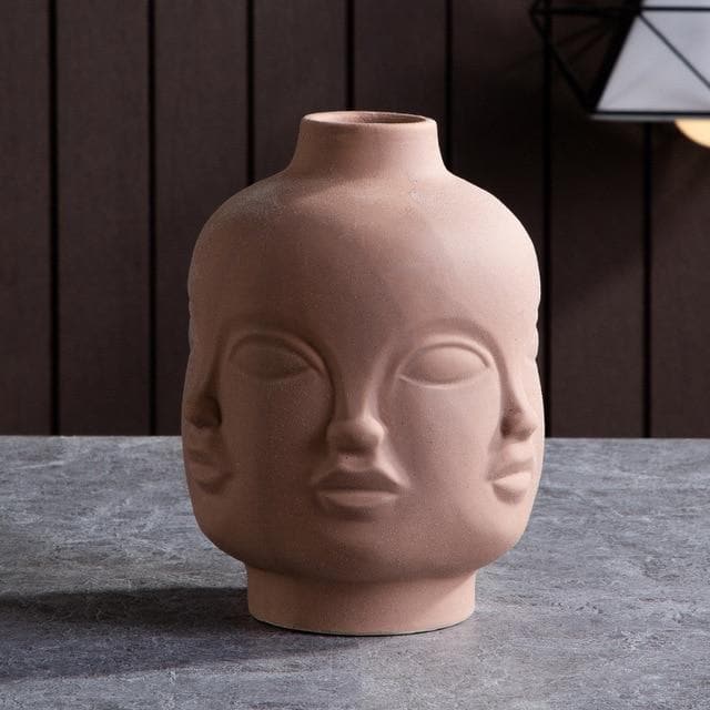 VisageLuxe Keramiska designvaser och Veskaomkrukor med skulpturell elegans | Veska Terra Rund Vaso