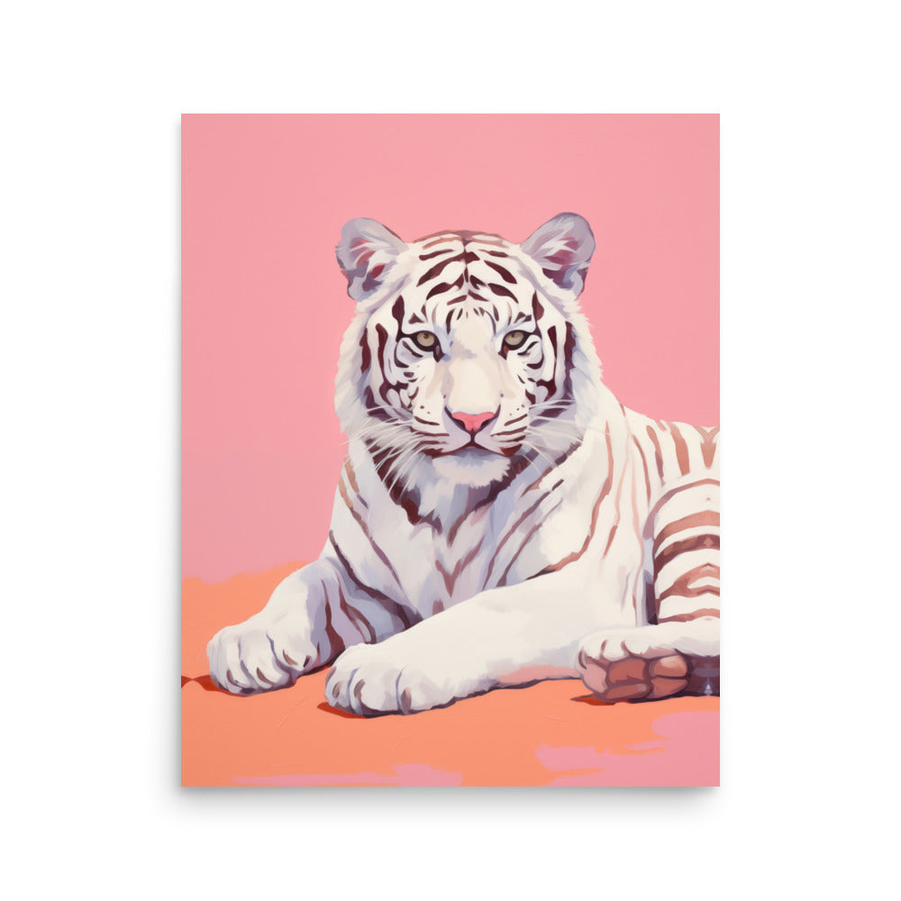 Vit Tiger | Veska 16″×20″
