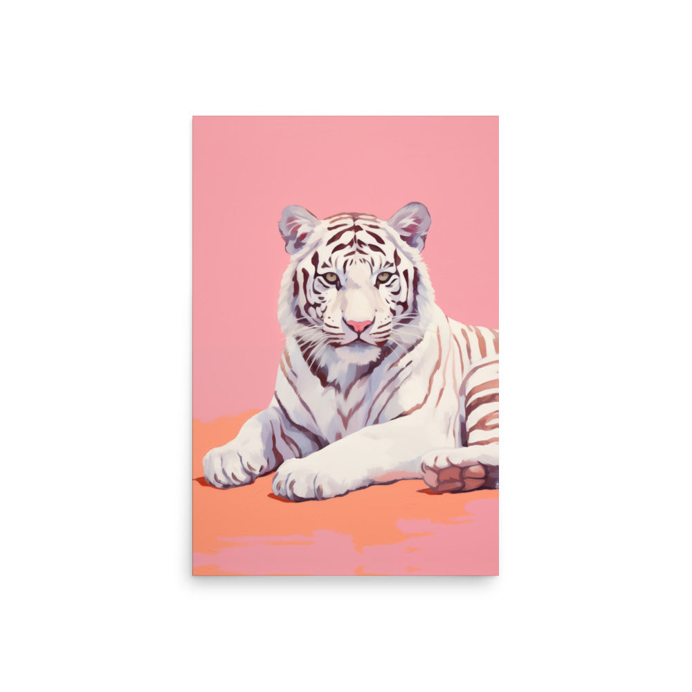 Vit Tiger | Veska 20″×30″