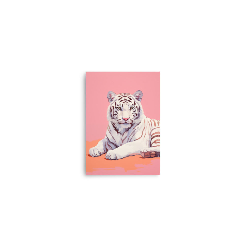 Vit Tiger | Veska 5″×7″