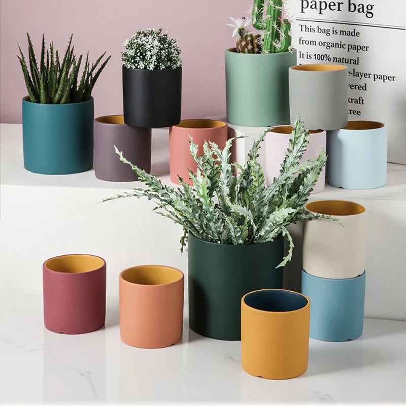 VividSphere Lyxig rund keramisk Veskaomkruka med handglaserad elegans | Veska