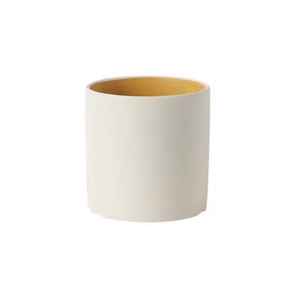 VividSphere Lyxig rund keramisk Veskaomkruka med handglaserad elegans | Veska Beige 11cm