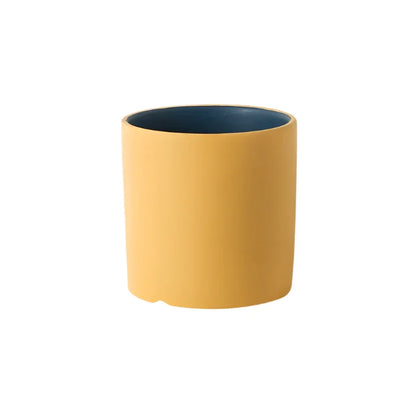 VividSphere Lyxig rund keramisk Veskaomkruka med handglaserad elegans | Veska Sandy brown 11cm