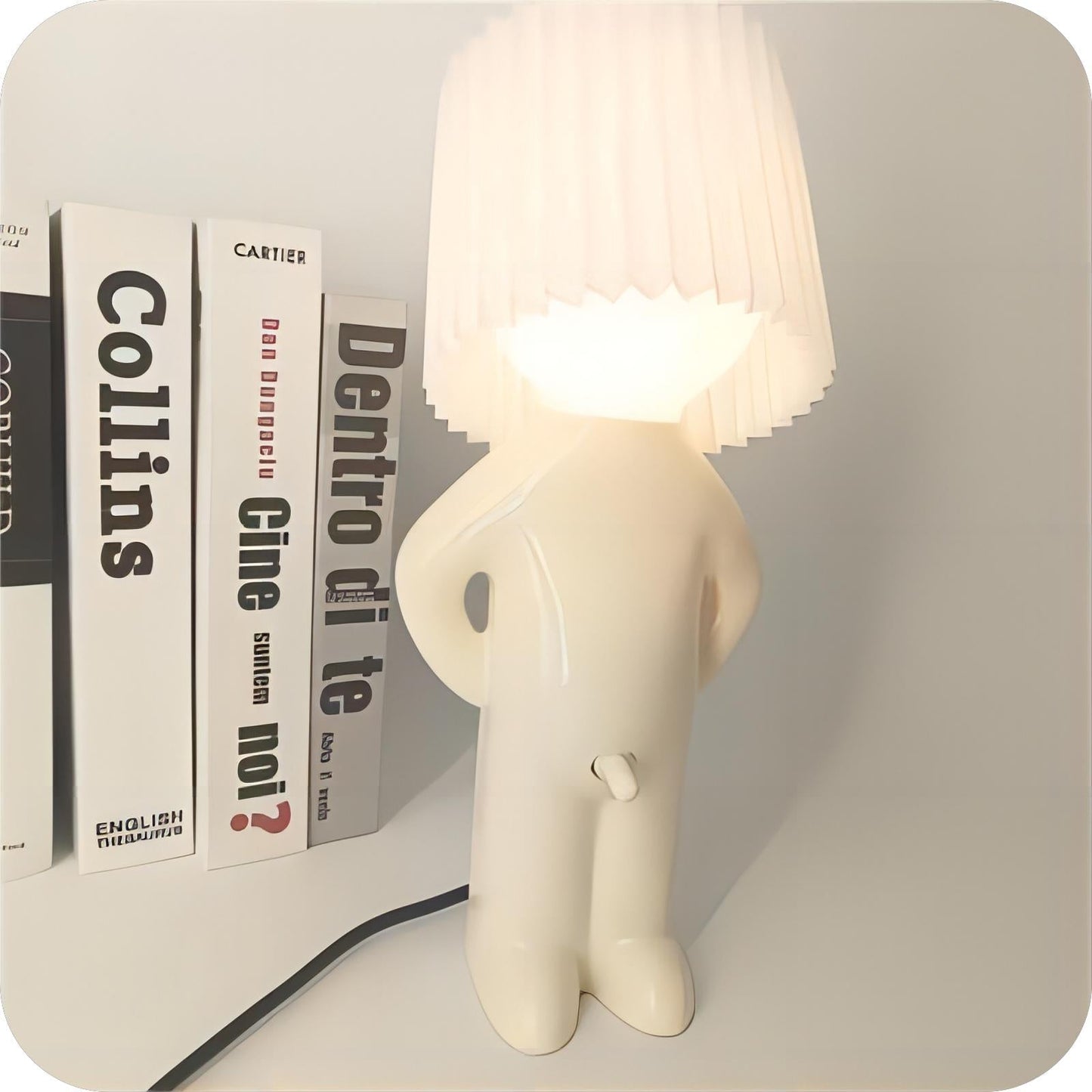 WackyLamp - Trådlös LED-belysning för alla rum | Veska Vitt