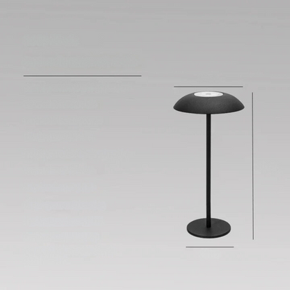 WarmTouch - Trådlampa med uppladdningsbart batteri och touchkontroll Veska Svart