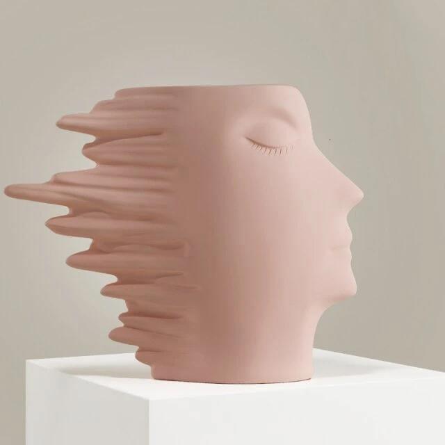 Windswept Faces Vase | Veska MistyRose