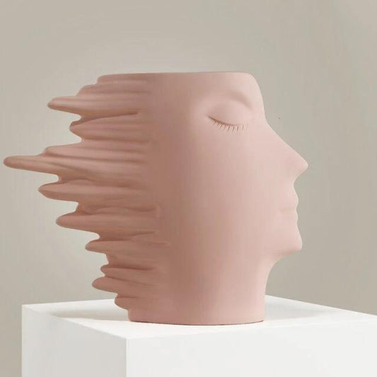 Windswept Faces Vase | Veska MistyRose