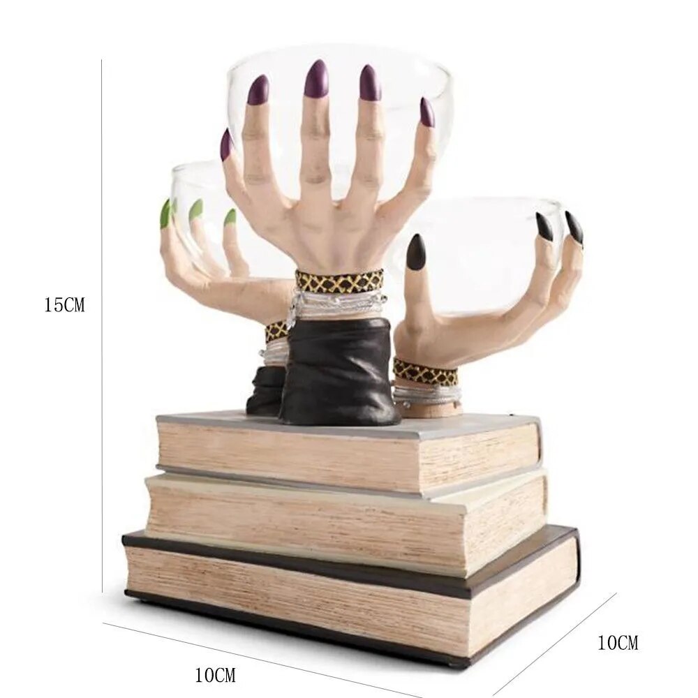 Witch Hand Vintage Resin Party Snack Holder | Veska