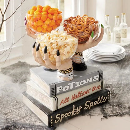Witch Hand Vintage Resin Party Snack Holder | Veska skål med en hand