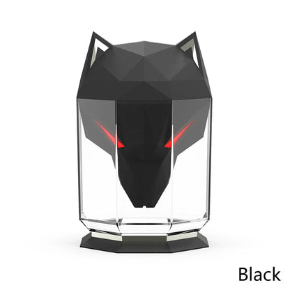 Wolf Head SB Aromaterapi Nattlampa Luftfuktare | Veska svart
