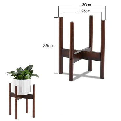 Wood Plant Stand - Mångsidig hylla för växter | Veska Coffee M