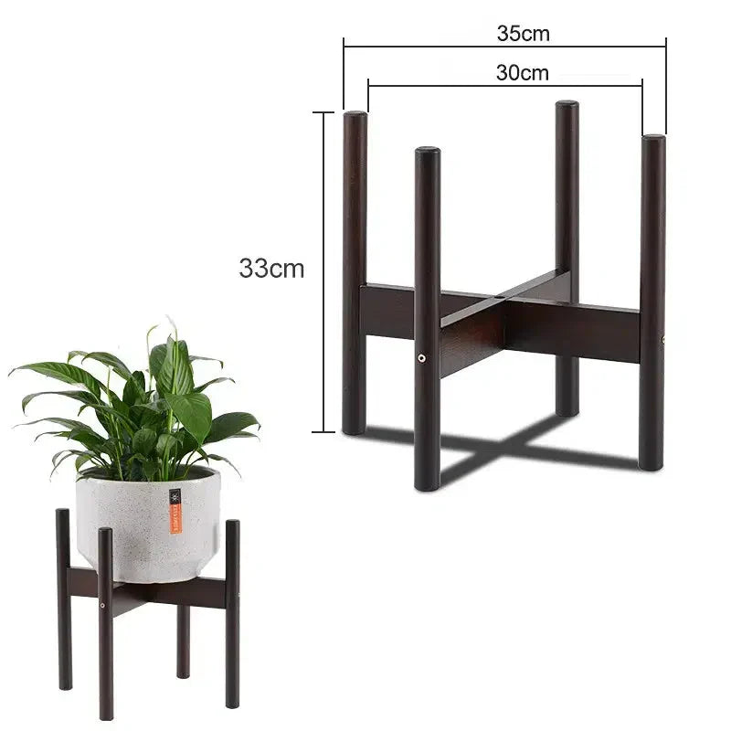 Wood Plant Stand - Mångsidig hylla för växter | Veska Kaffe L