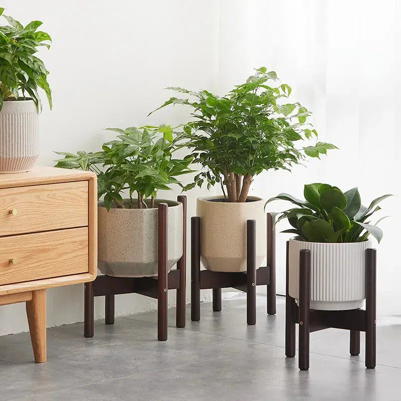 Wood Plant Stand - Mångsidig hylla för växter | Veska