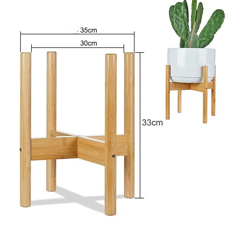Wood Plant Stand - Mångsidig hylla för växter | Veska Naturlig L