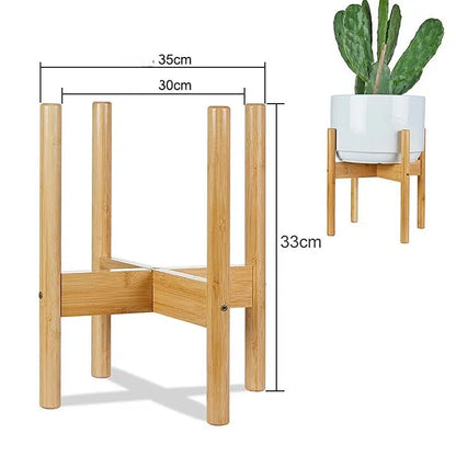 Wood Plant Stand - Mångsidig hylla för växter | Veska Naturlig L