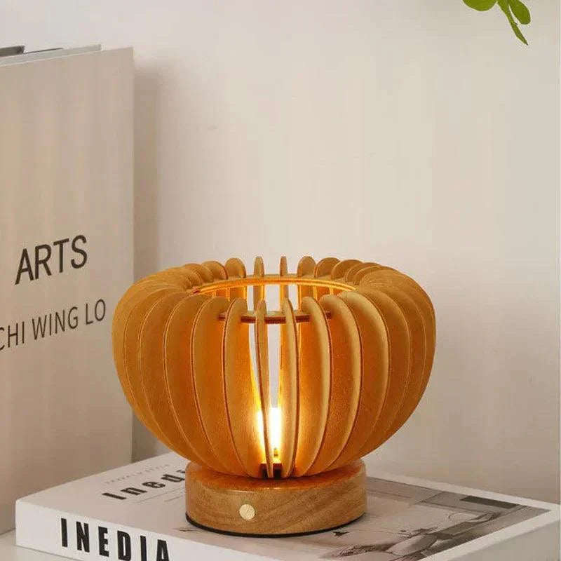 WoodFlex - Flexibel Träbordslampa | Veska