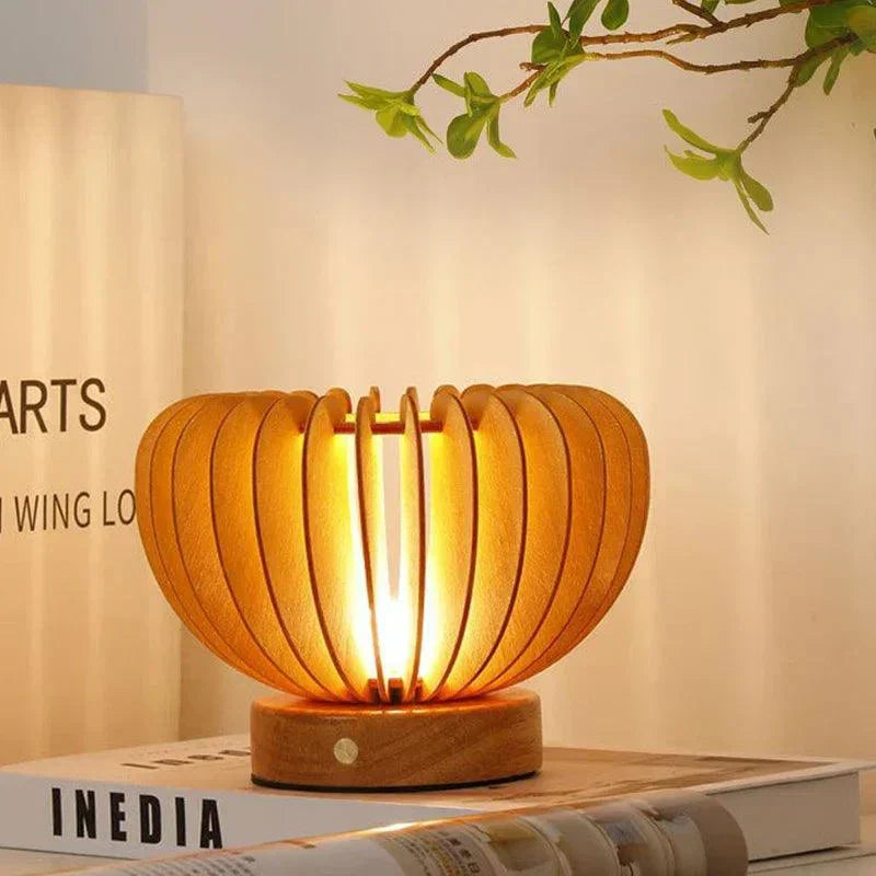 WoodFlex - Flexibel Träbordslampa | Veska