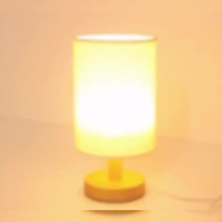 WoodGlow – Justerbar LED Bordslampa med USB Veska