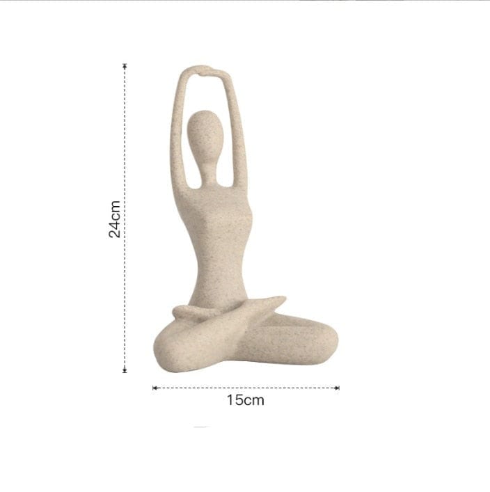 Yoga Figurine Konst | Veska B Sandstone