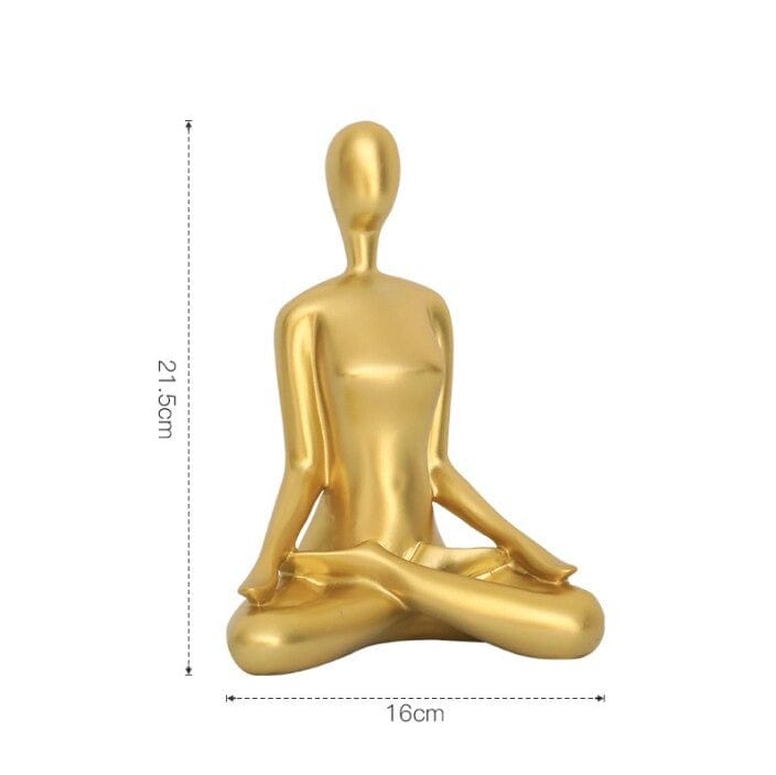 Yoga Figurine Konst | Veska C Guld