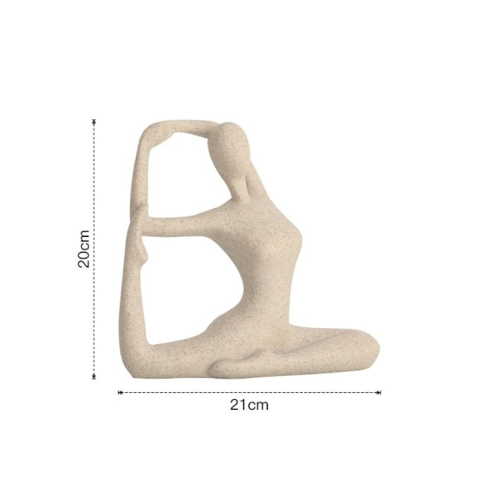 Yoga Figurine Konst | Veska E Sandstone