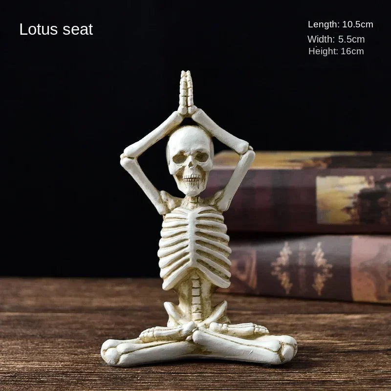 Yoga Master Skeleton Figurine | Veska A