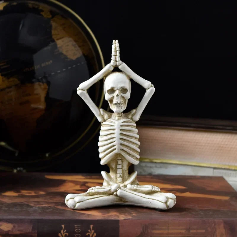 Yoga Master Skeleton Figurine | Veska