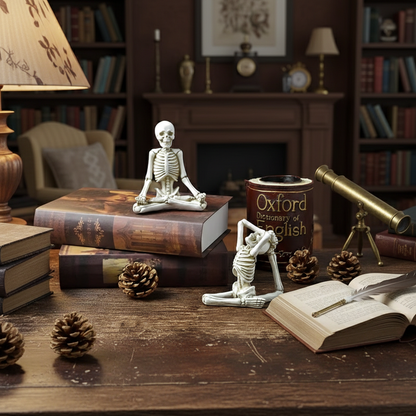 Yoga Master Skeleton Figurine | Veska
