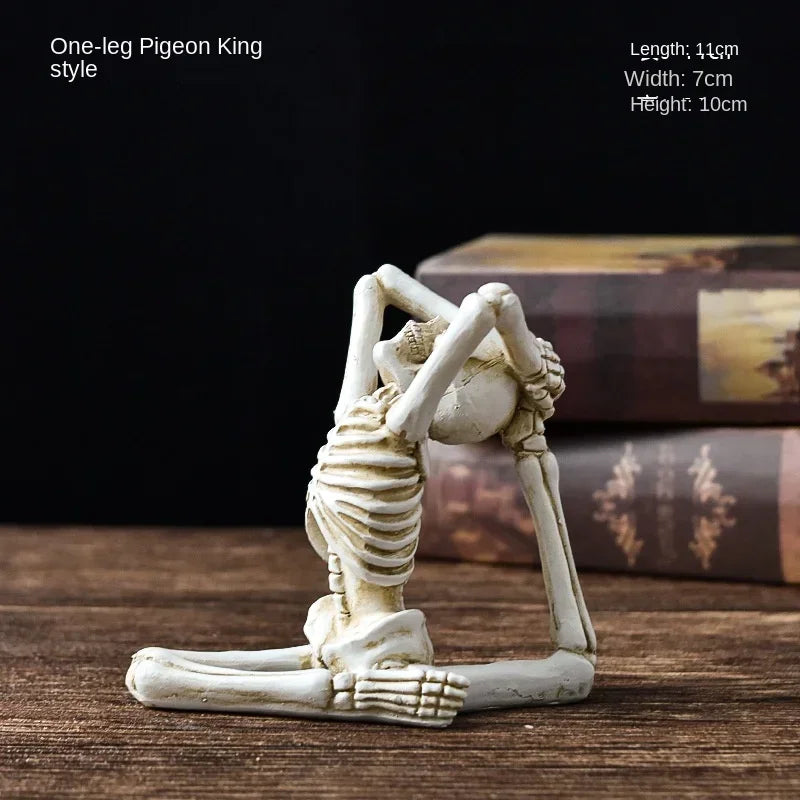 Yoga Master Skeleton Figurine | Veska B