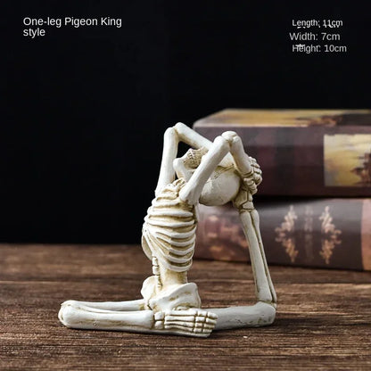 Yoga Master Skeleton Figurine | Veska B