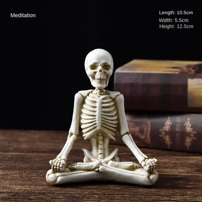 Yoga Master Skeleton Figurine | Veska C