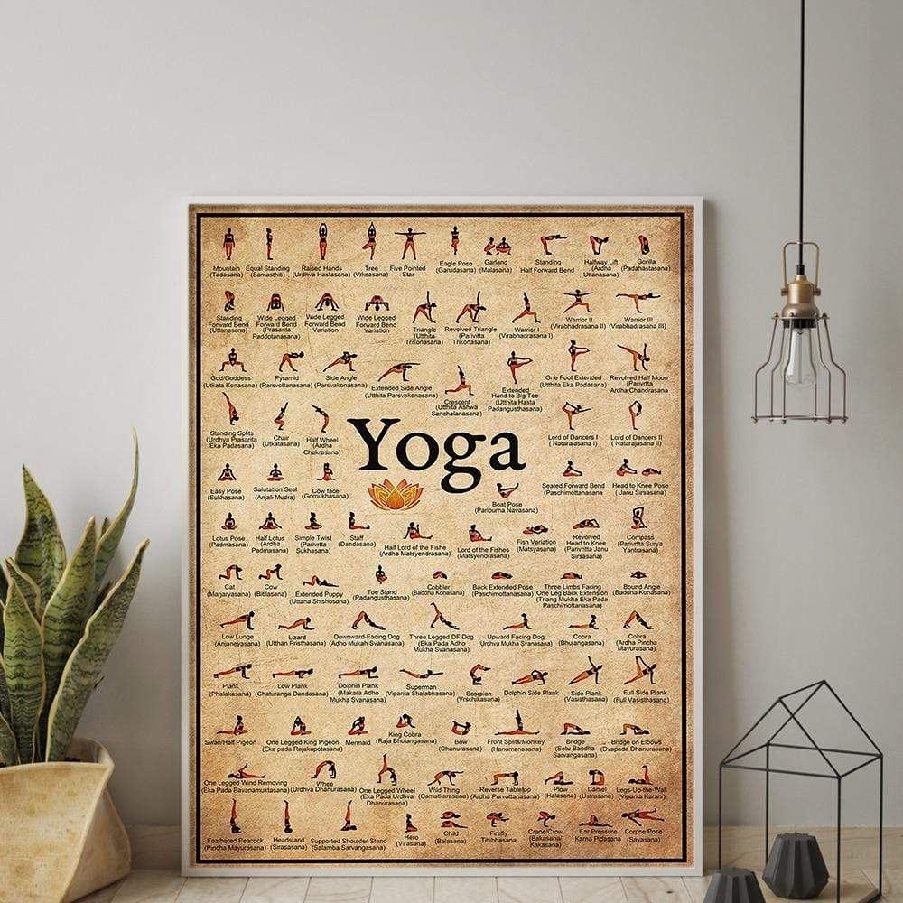 Yoga Poses Väggposter | Veska