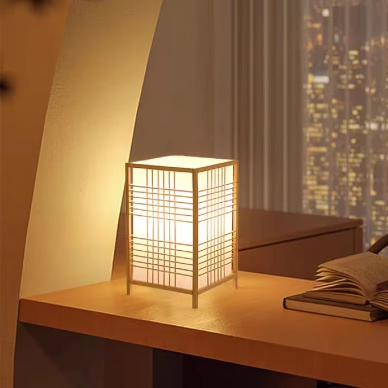 Zen-inspirerad bambulampa för sovrum och vardagsrum | Veska