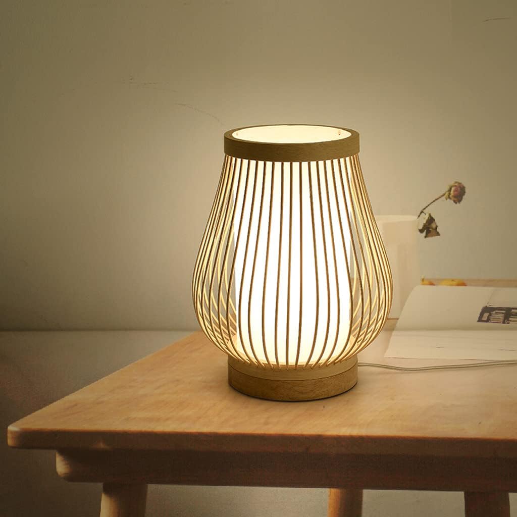 Zen-inspirerad bambulampa för sovrum och vardagsrum | Veska