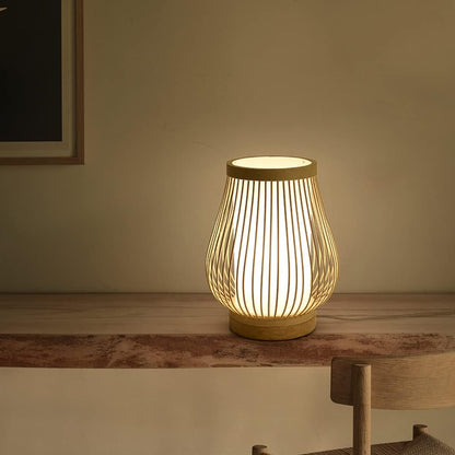 Zen-inspirerad bambulampa för sovrum och vardagsrum | Veska