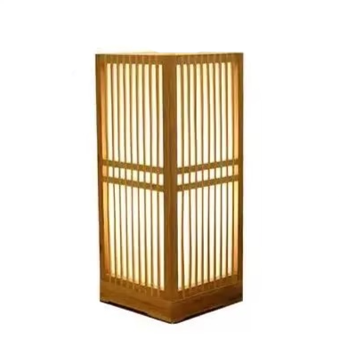 Zen-inspirerad bambulampa för sovrum och vardagsrum | Veska C