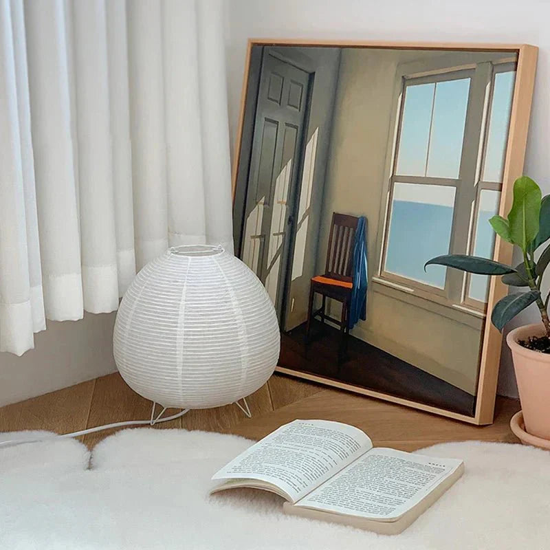 ZenGlow – Elegant bordslampa i Wabi Sabi-stil för en lugnande inredning | Veska
