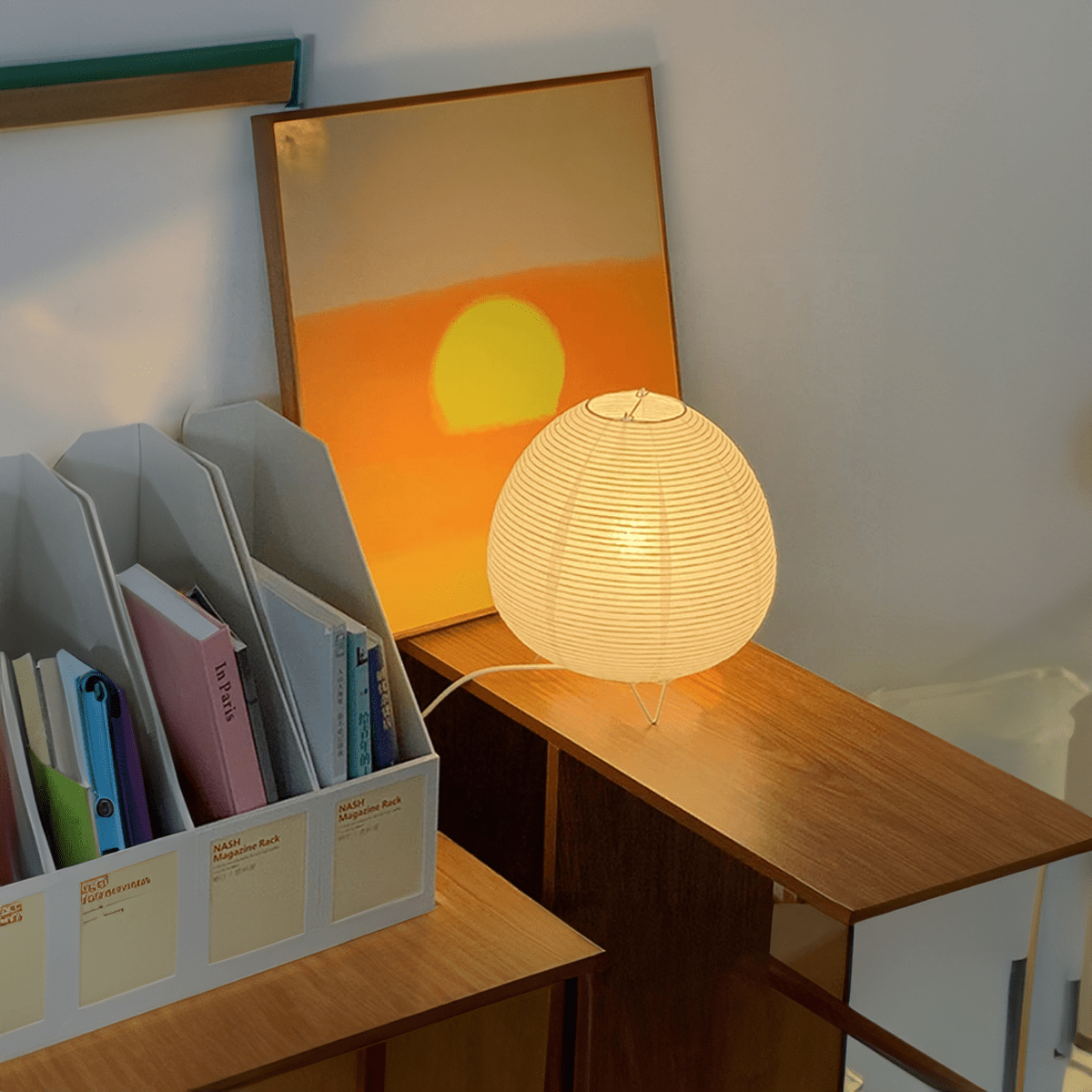 ZenGlow – Elegant bordslampa i Wabi Sabi-stil för en lugnande inredning | Veska